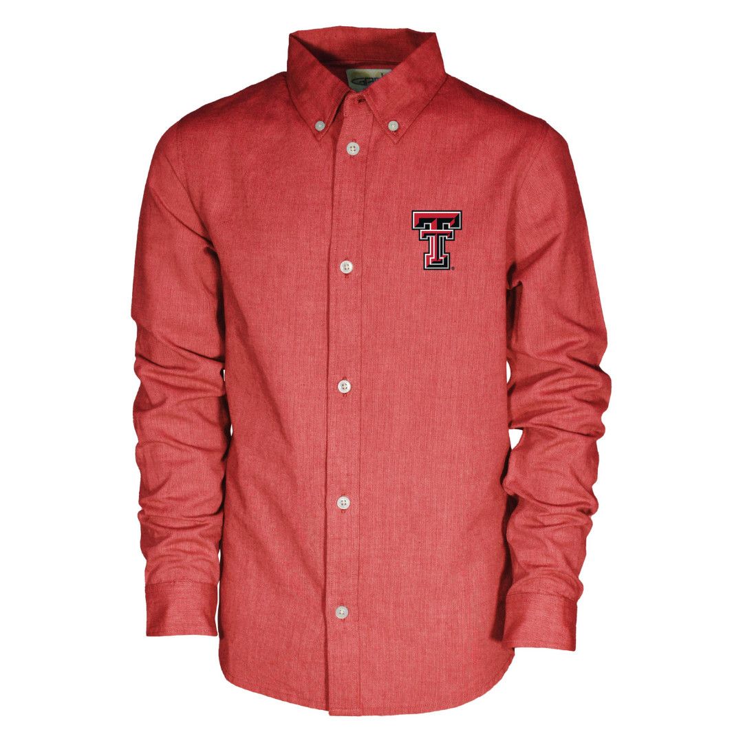 Stetson Boy's Button Down Shirt, Color: Red, Size: SM