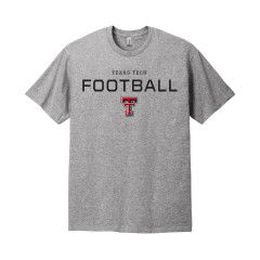 Football Fandom Short Sleeve Tee, Color: Dark Heather Grey, Size: SM