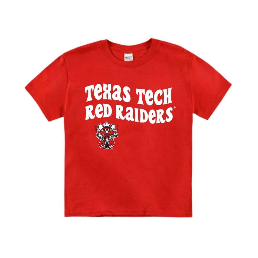 Groovy Raider Red Toddler Short Sleeve Tee, Color: Red, Size: 2T
