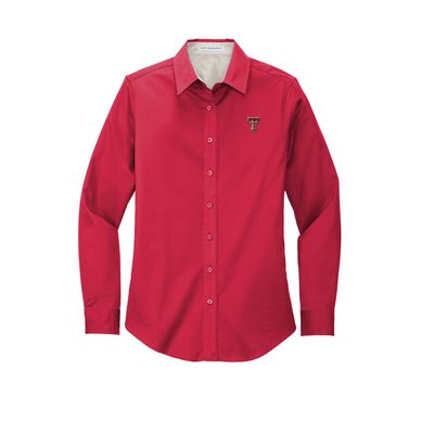 Easy Care Ladies Button Down Shirt 