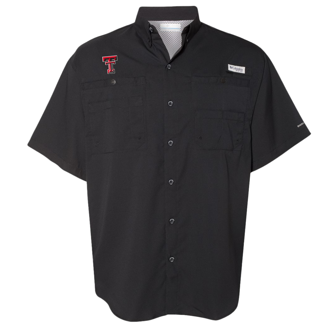 Columbia Tamiami Short Sleeve Shirt, Color: Black, Size: SM