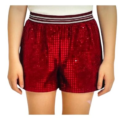 Girls Dazzle Red Shorts