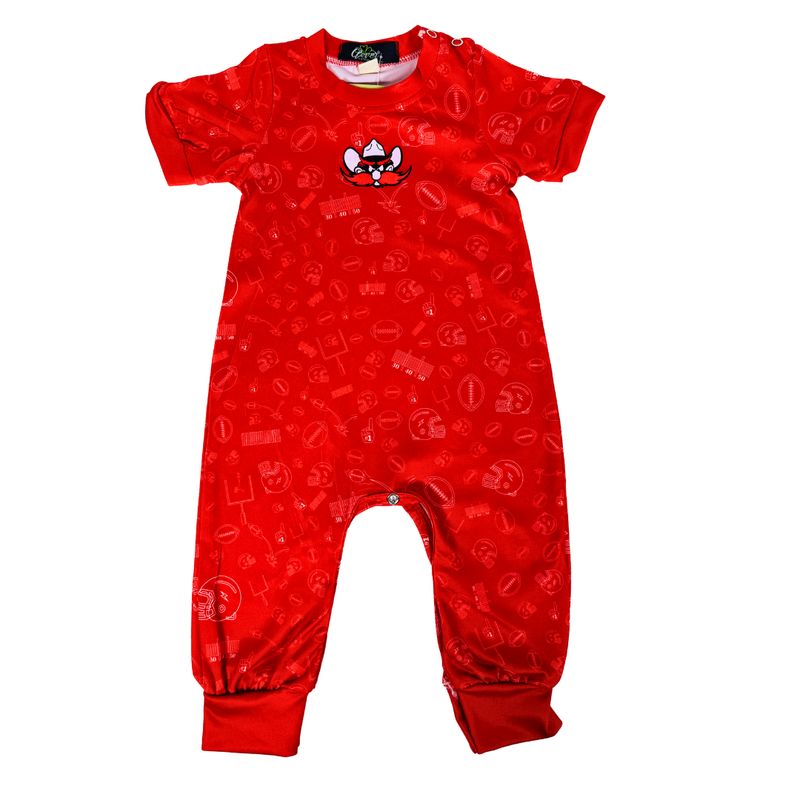 Raider Red Field Goal Baby Romper  