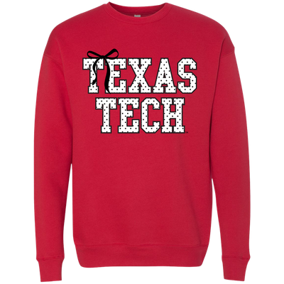 Polka Dot Bow Soft Sweatshirt