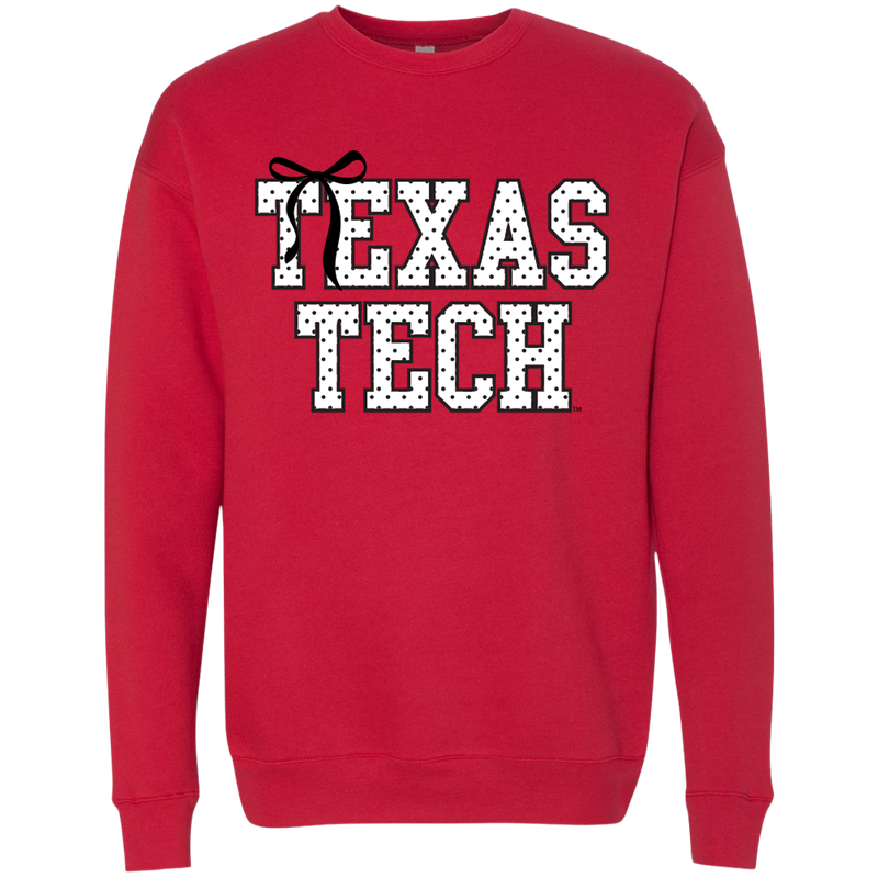 Polka Dot Bow Soft Sweatshirt