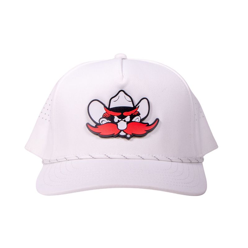 Silicone Raider Red Patch Perforated Rope Cap