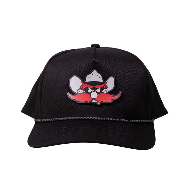 Silicone Raider Red Patch Perforated Rope Cap