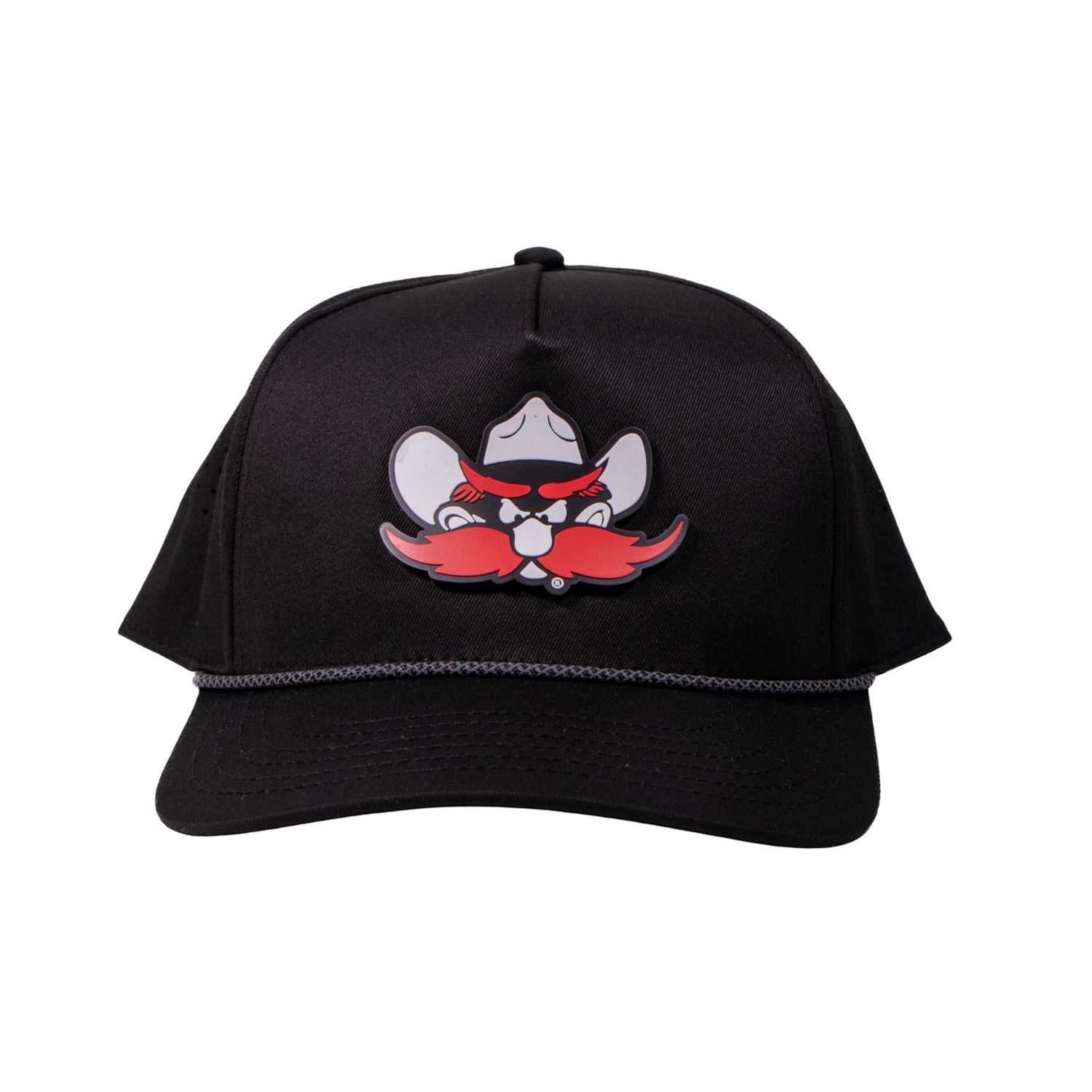 Silicone Raider Red Patch Perforated Rope Cap