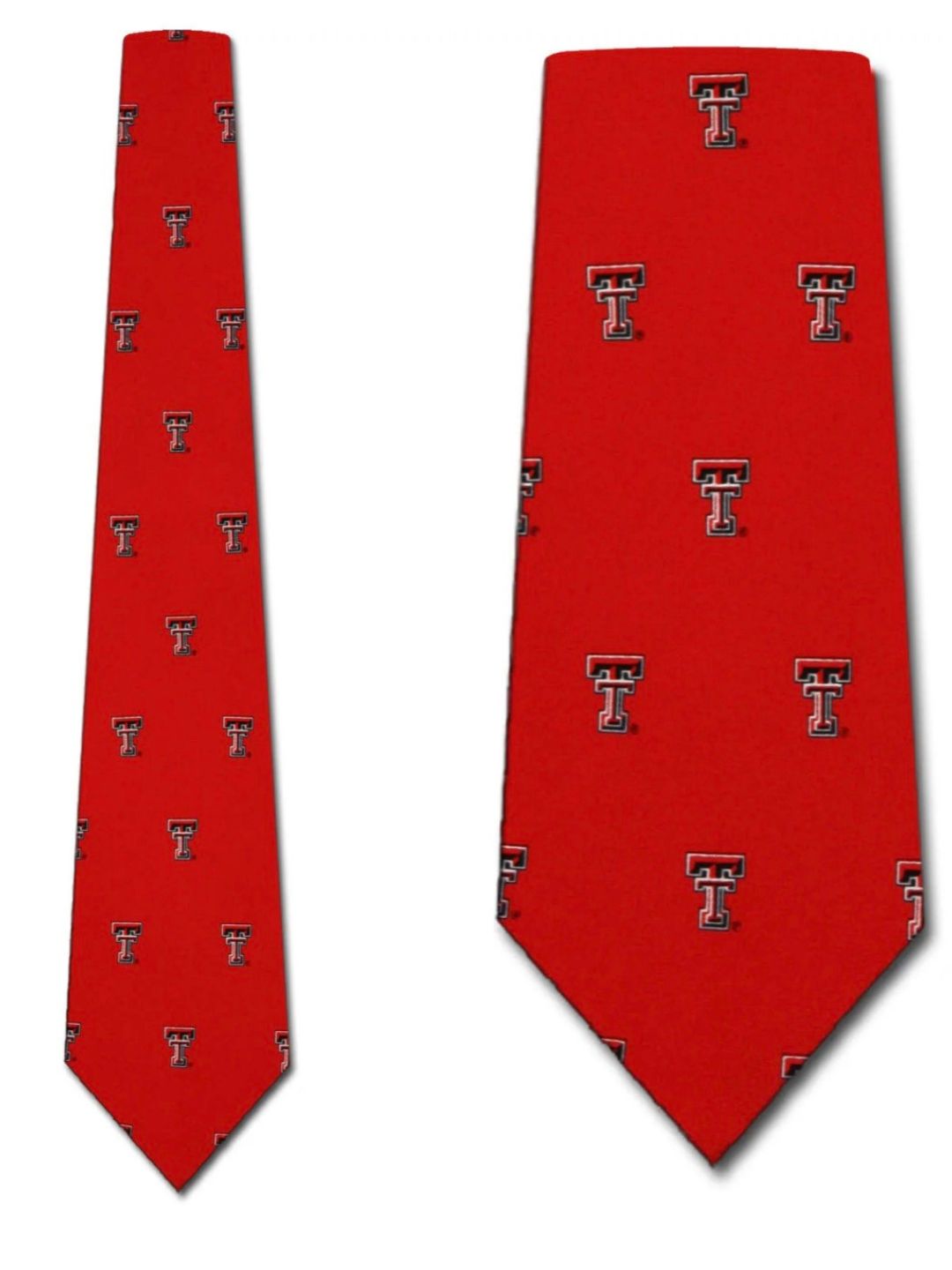 Men's Dress Tie Prep Red Double T