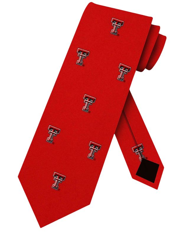 Men's Dress Tie Prep Red Double T