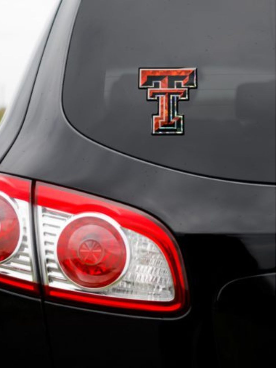 Red &amp; Silver Domed Decal