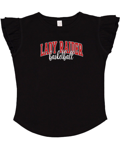 Lady Raider Flutter Sleeve Toddler Tee
