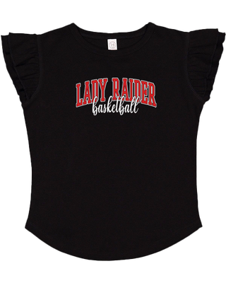 Lady Raider Flutter Sleeve Toddler Tee