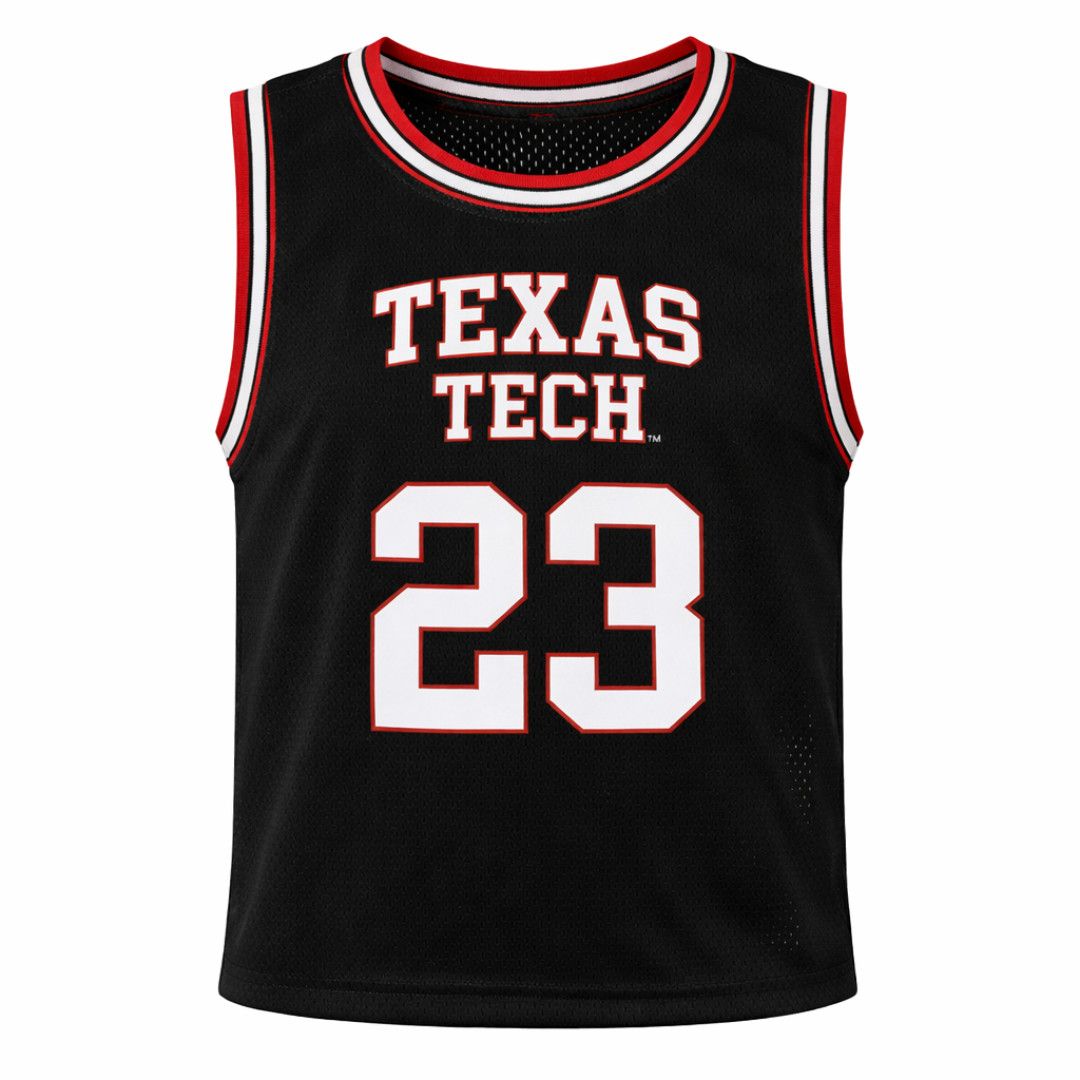 Crop Basketball Jersey #23, Color: Black, Size: SM