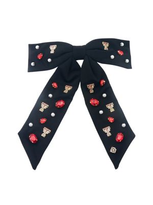 Beaded Bow Barrette 