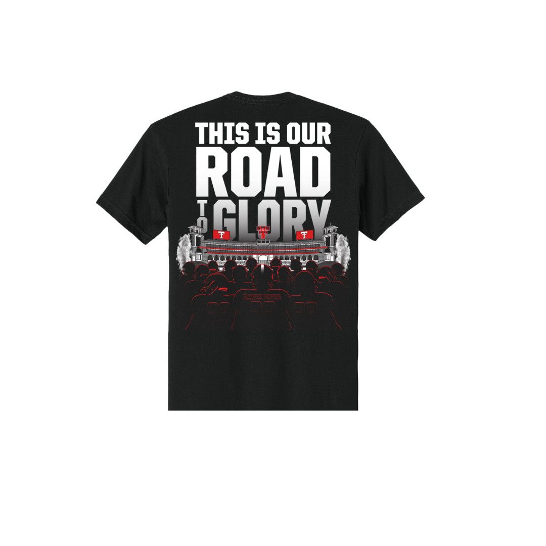 Road to Glory Youth Short Sleeve Tee, Color: Black, Size: SM (6-8)