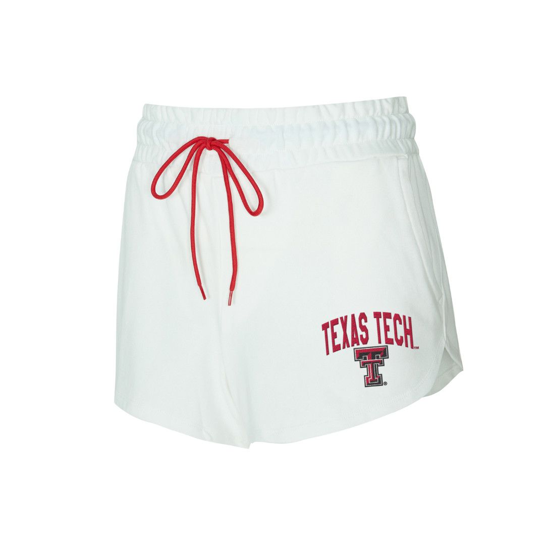 French Terry Ladies Shorts, Color: White, Size: SM