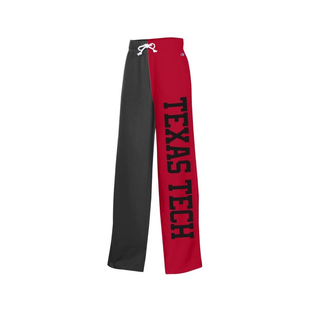 Champion Brand Puddle Knit Lounge Pant, Color: Red/Black, Size: XS