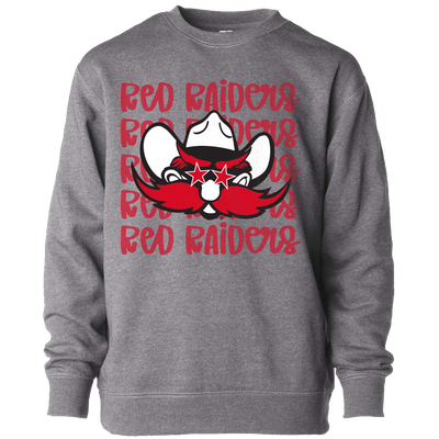 Raider Red Stars Lightweight Crew Sweatshirt