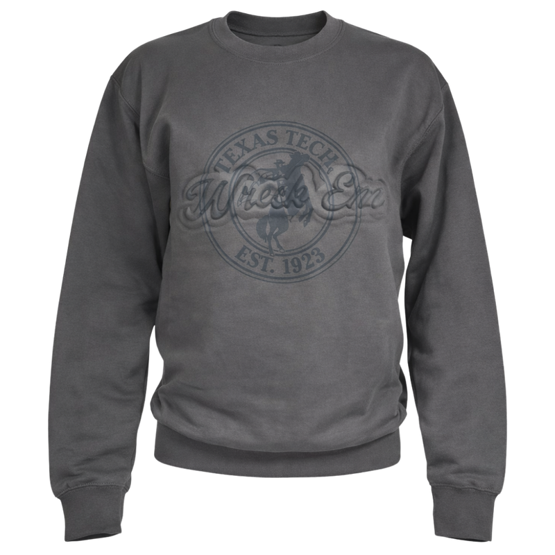 Horse &amp; Rider Wreck 'em Embossed Sweatshirt