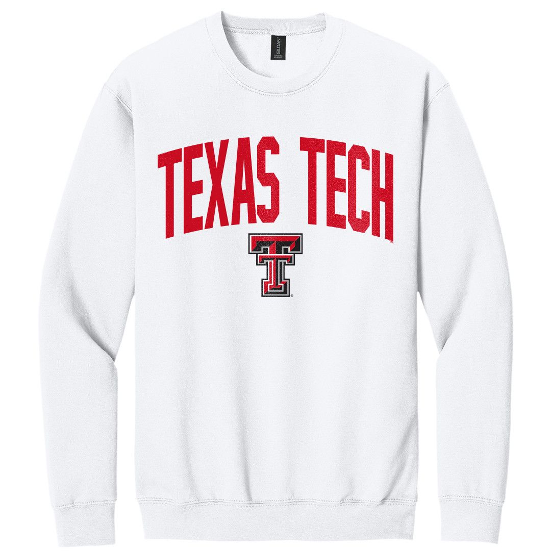 Red Arch Softstyle Sweatshirt, Color: White, Size: SM