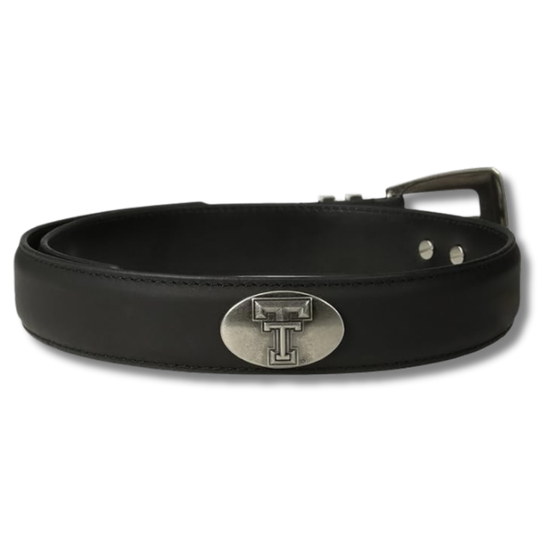 Concho Tip Leather Belt