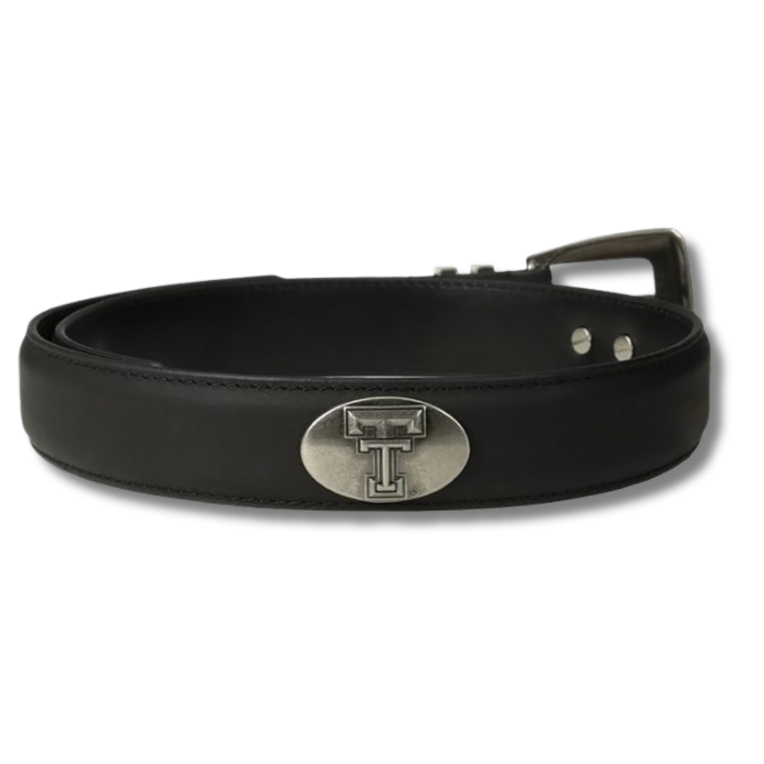Concho Tip Leather Belt