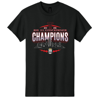 Big 12 Championship Skyline Stripes Short Sleeve Tee