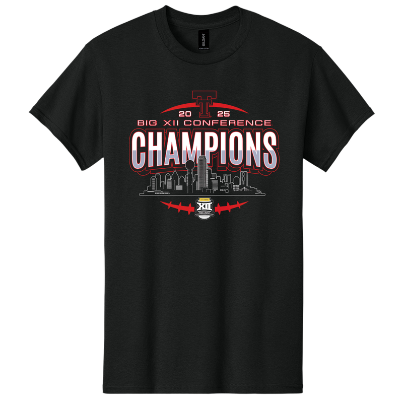 Big 12 Championship Skyline Stripes Short Sleeve Tee