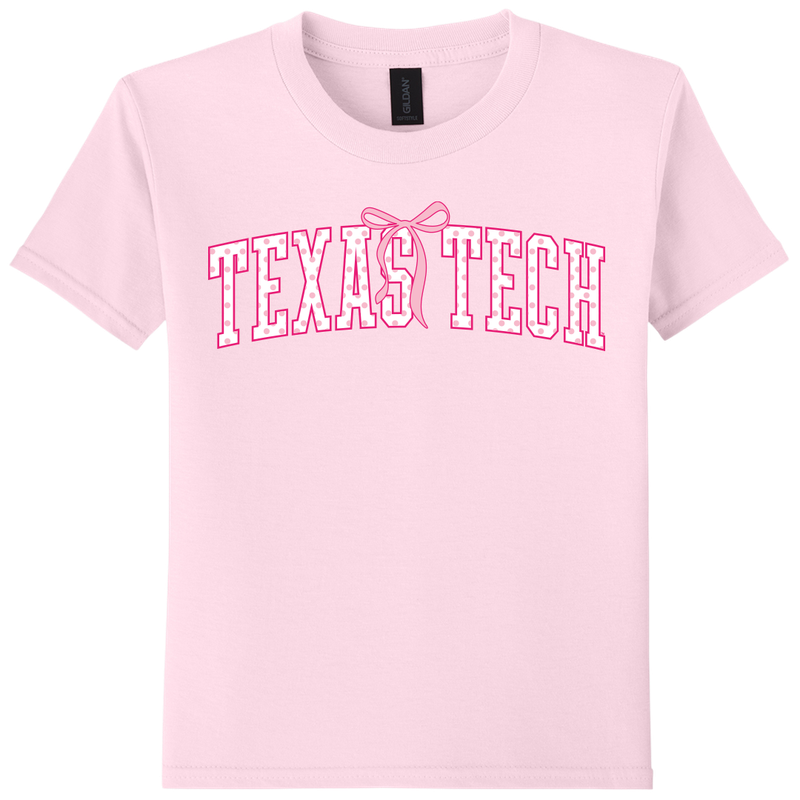 Arched Polka Dot Youth Short Sleeve Tee