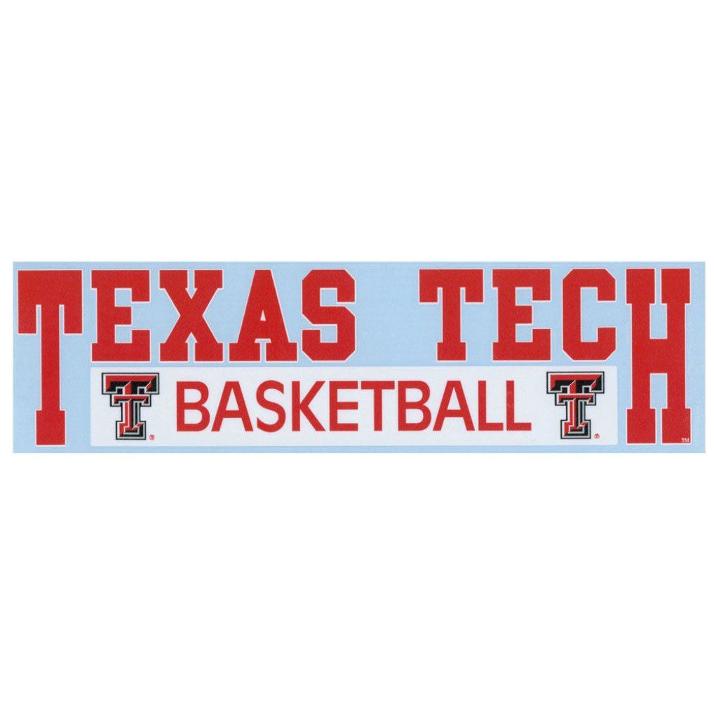 3x11 Texas Tech Basketball Decal