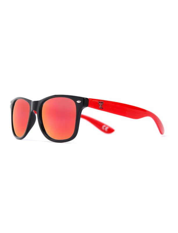 Texas Tech Sunglasses - Black &amp; Red Frame, Red Lenses
