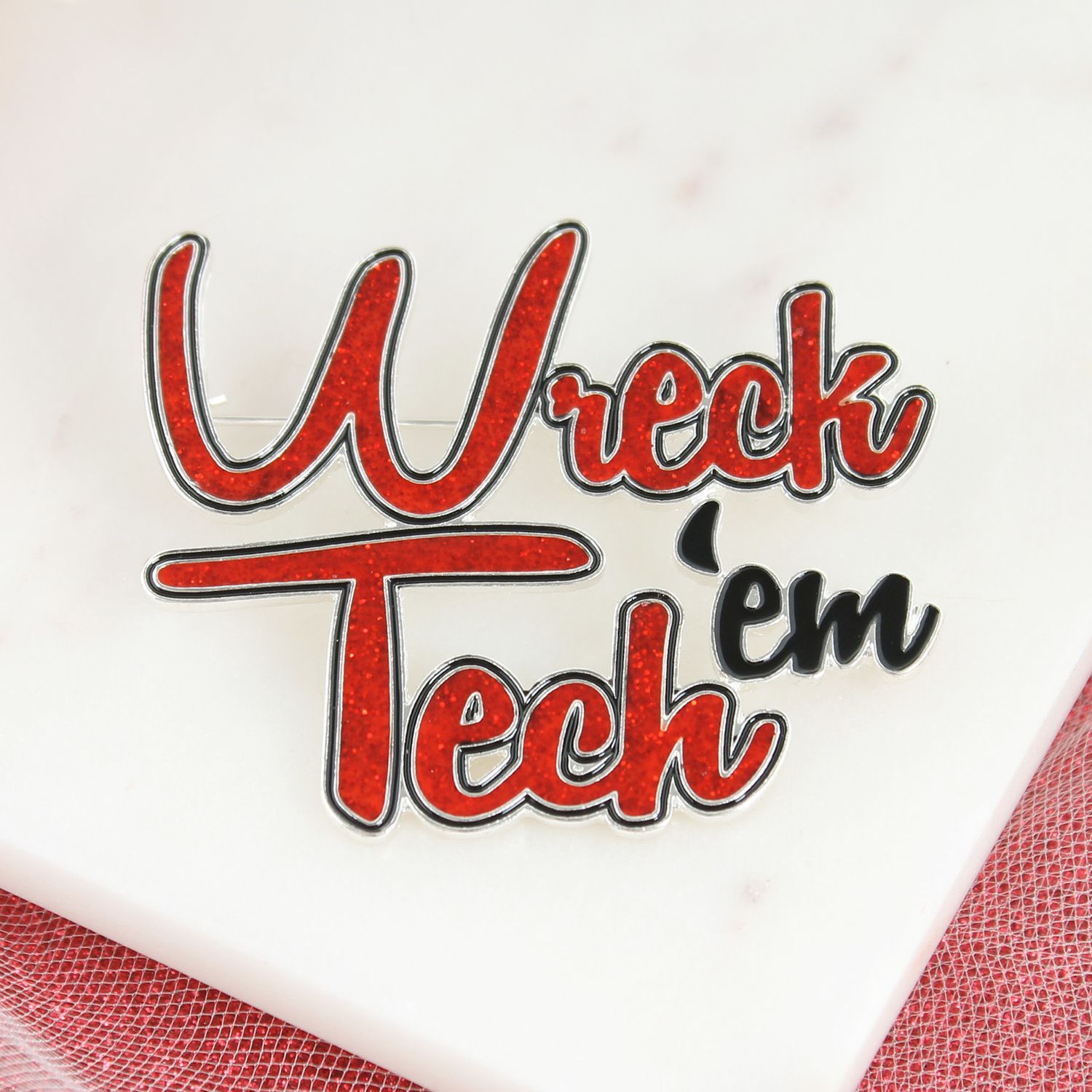 Wreck Em Tech Pin