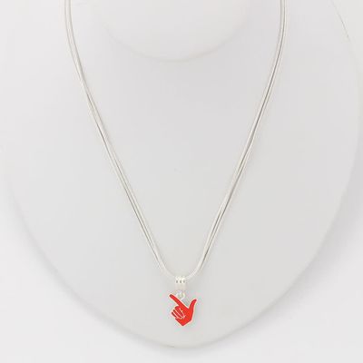 Guns Up Hand Necklace