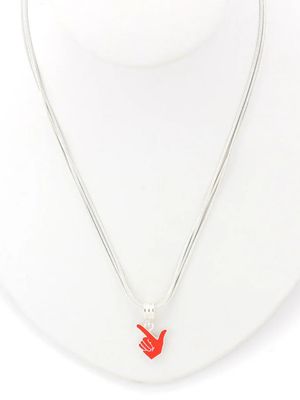Guns Up Hand Necklace