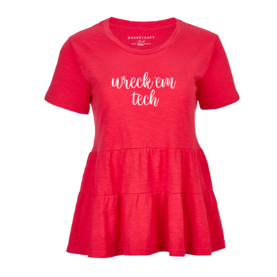 Willow Wreck Em Flowy Ruffle Tee