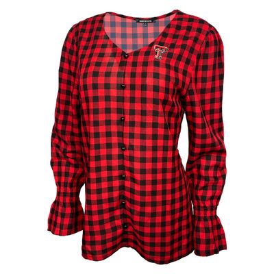 Jones Ladies Check Blouse 