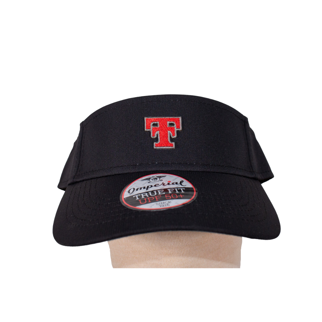 The Original Visor with Throwback Double T, Color: Black