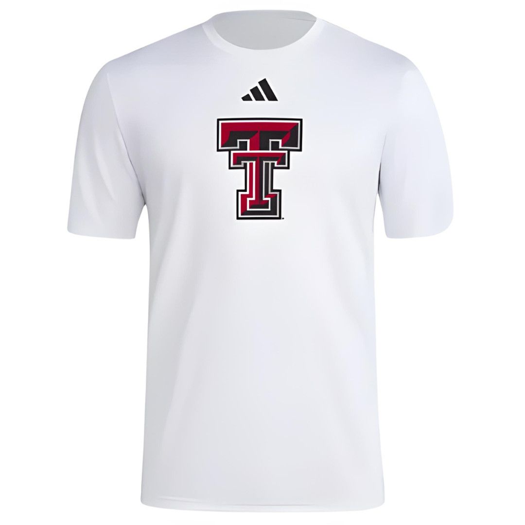 Adidas Pregame Short Sleeve Tee, Color: White, Size: SM