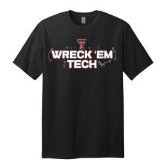 Football Playmaker Short Sleeve Tee, Color: Black, Size: SM