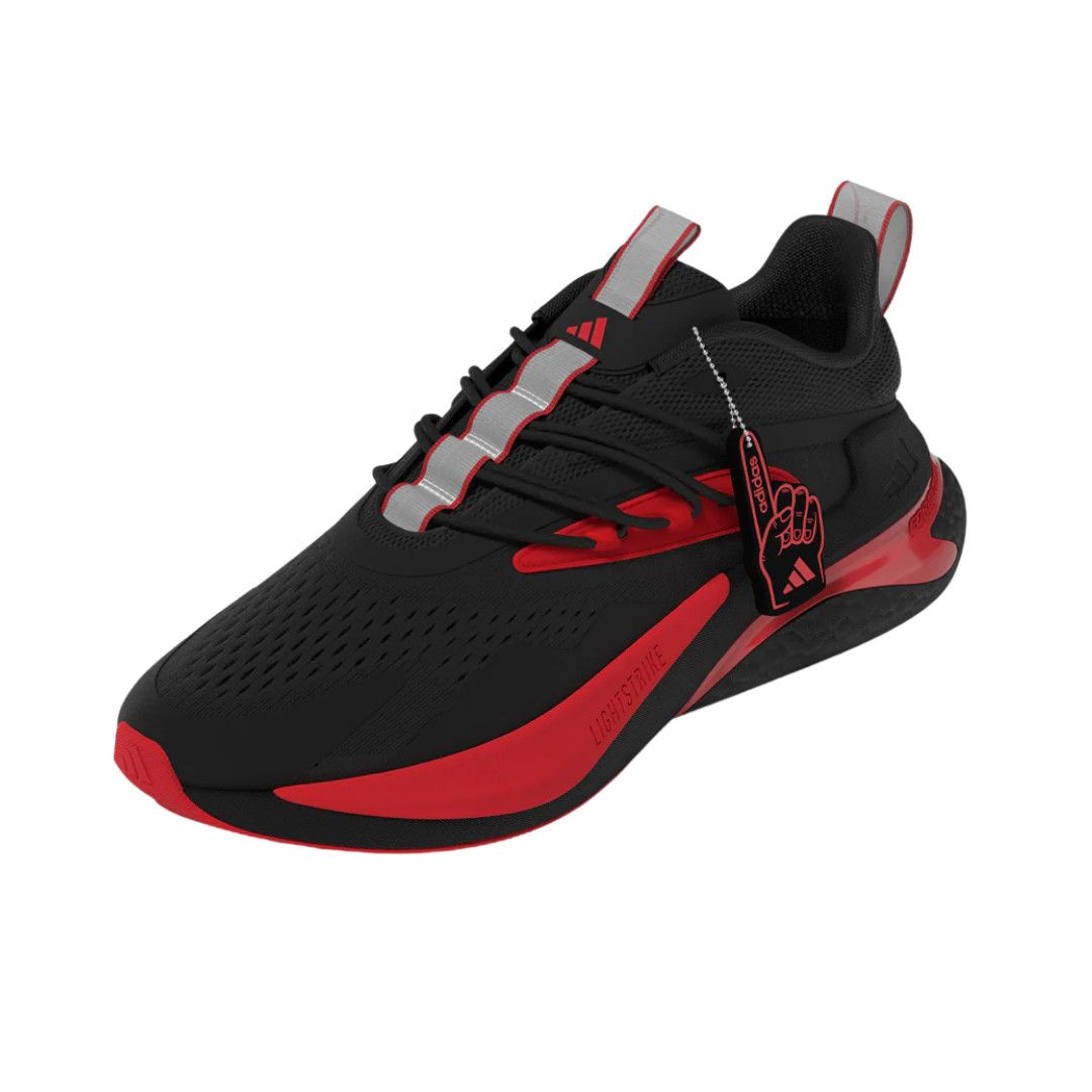 Adidas AlphaBoost V2 Shoe, Color: Black/Red, Size: 6