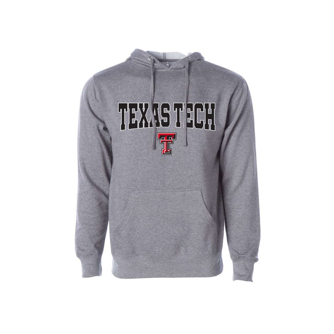 Arched Double T Hood Sweatshirt , Color: Gunmetal Grey, Size: SM