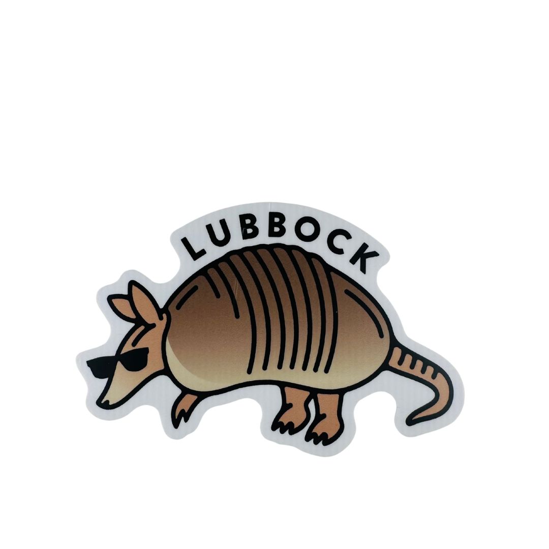 Sticker - Water Proof, Die Cut, Color: Armadillo