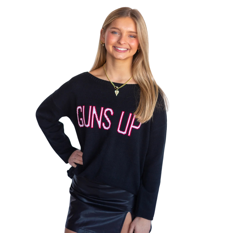 Guns Up Ladies Knit Sweater