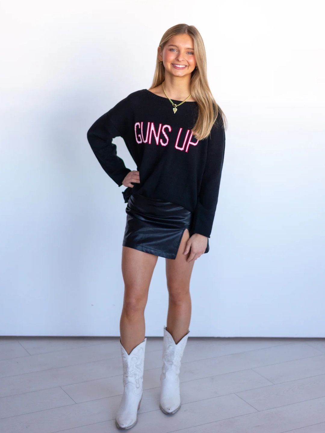 Guns Up Ladies Knit Sweater