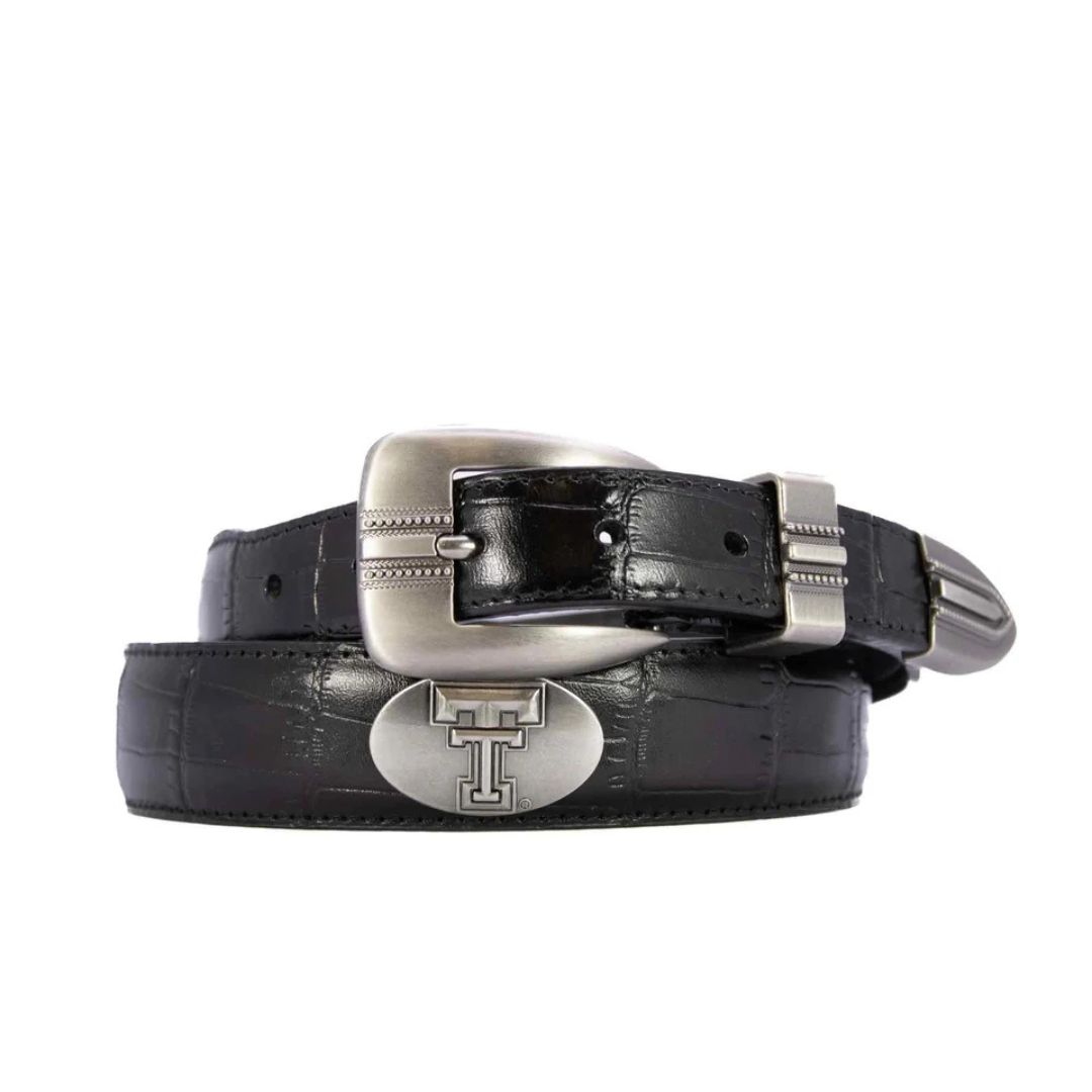 Concho Croc Tipped Belt