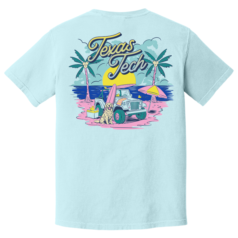 Spring Break Jeep &amp; Dog Short Sleeve Tee