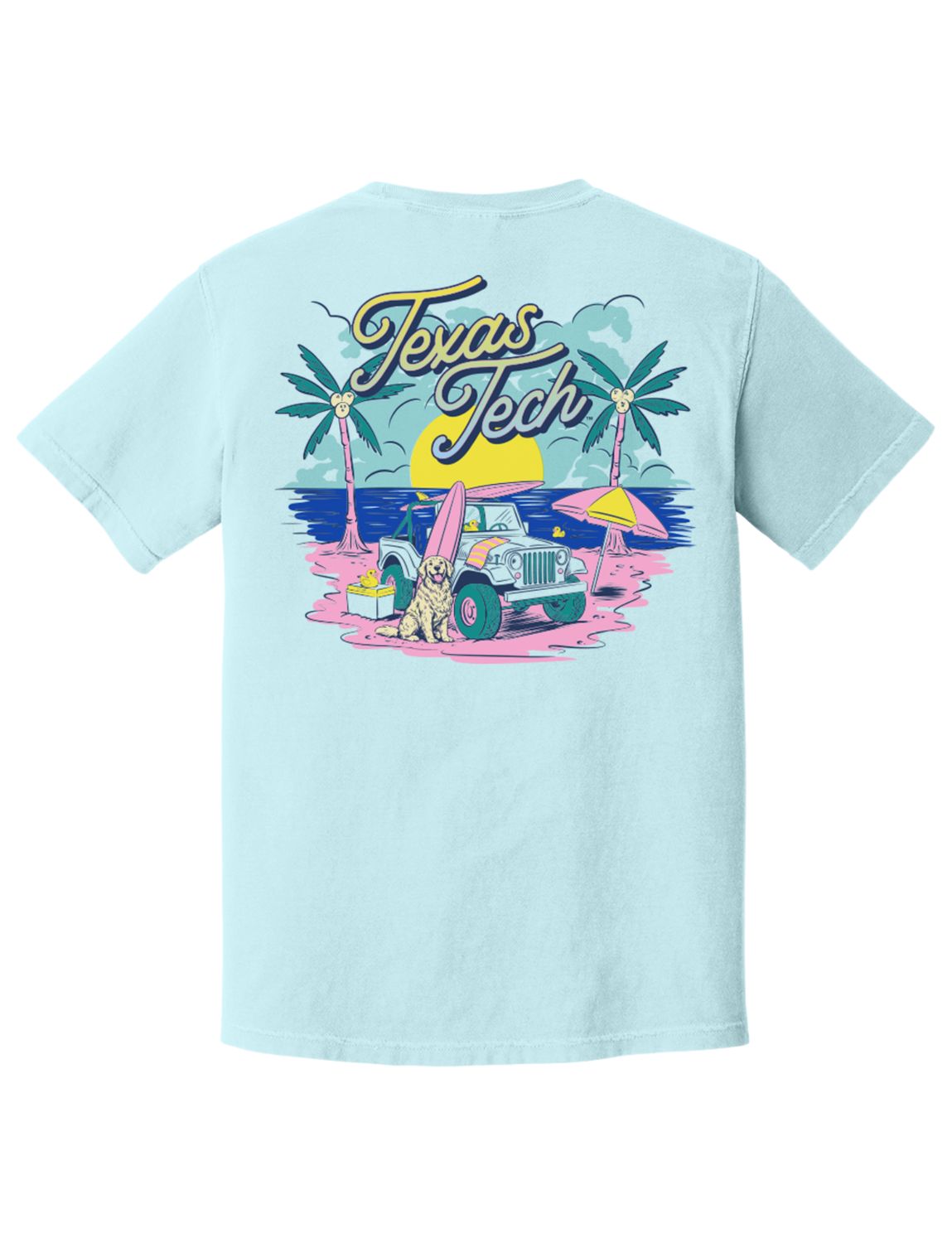 Spring Break Jeep &amp; Dog Short Sleeve Tee