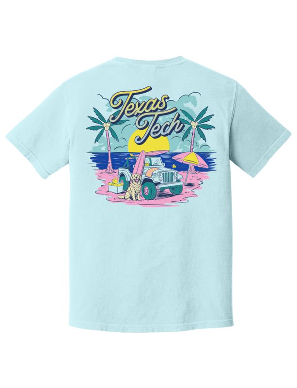 Spring Break Jeep &amp; Dog Short Sleeve Tee