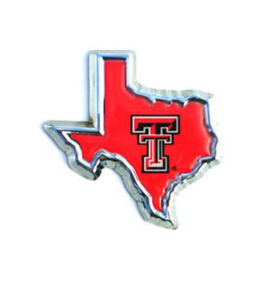 Auto Emblem Red Lonestar Pride